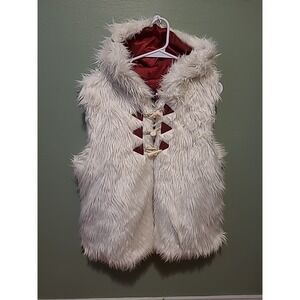 Princess Mononoke Her Universe Cosplay Faux Fur Hooded Vest Studio Ghibli XL